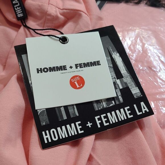 Homme + Femme LA Triple Layer Shirt in Pink - Picture 13 of 14